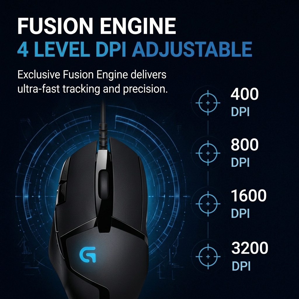 Logitech G402 Wired E‑Sports M - đánh giá và giá Esports Gaming Logos